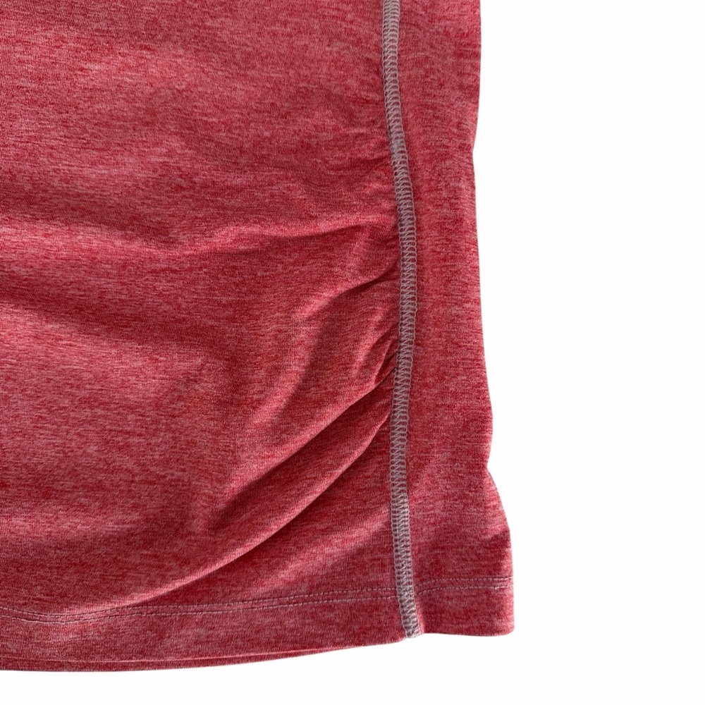 THE NORTH FACE Heathered Coral Pink Athletic V-Neck Activewear T-Shirt m - Picture 4 of 11